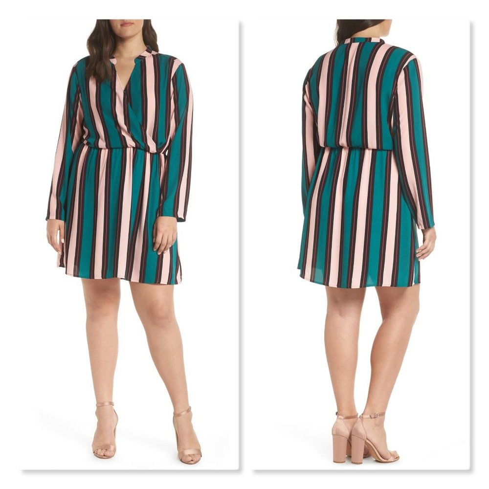 All in Favor Lily Surplice Dress sz XXL.